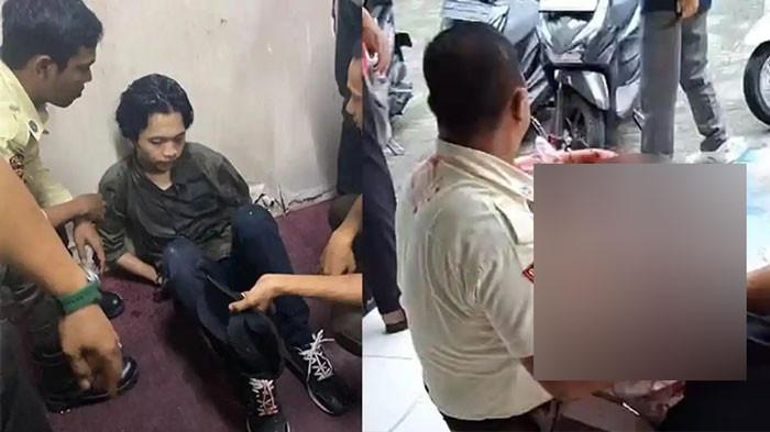 Tribun Pekanbaru/Tidak AdaPENGANIAYAAN DI UIN SUSKA RIA - Tampang Raihan Mufazzar (kiri), pelaku pembacokan mahasiswi UIN Suska Riau Pekanbaru asal Bintan, Farradhila Ayu Pramesti (23) (kanan)