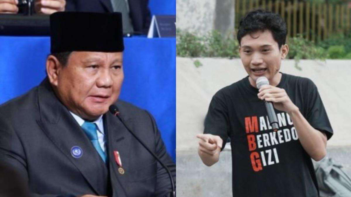 KRITIKAN KETUA BEM UGM - Tiyo Ardianto Ketua BEM UGM melayangkan kritik tajam kepada pemerintah. Ia pun menegaskan dirinya tidak membenci Presiden Prabowo Subianto.