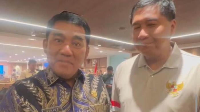 BERTEMU - Menteri Perumahan dan Permukiman Republik Indonesia Maruarar Sirait.764