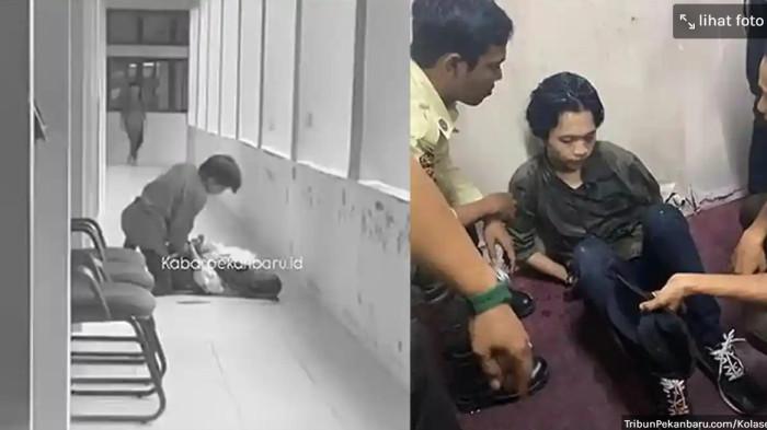 PEMBACOKAN MAHASISWA - Mahasiswa UIN Suska Riau bernama Raihan Mufazzar (21) nekat membacok pujaan hatinya, Farradhilla Ayu Pramesti (23). motif pembacokan karena cintanya ditolak.