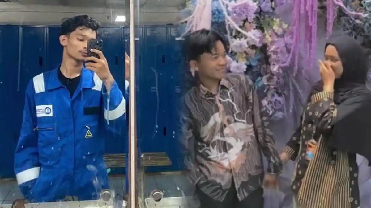 PEMBACOKAN MAHASISWI - Sosok Ferdi (kiri), pacar mahasiswi UIN Suska korban pembacokan di Riau ternyata punya pekerjaan mentereng.