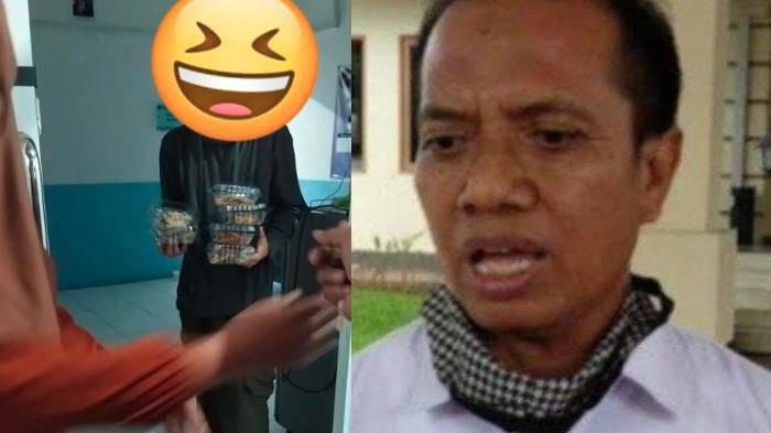KEMBALIKAN MBG - (kiri) Tangkap layar video viral ibu - ibu wali murid mengembalikan menu mbg kepada petugas SPPG di Lamongan, Jawa Timur. Sekda Kabupaten Lamongan, Mohammad Nalikan (kanan) langsung geak cepat kumpulkan semua kepala SPPG.