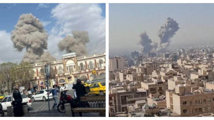 IRAN DISERANG - Serangan AS dan Israel menyasar ibu kota Iran, Teheran, dan beberapa kota lainnya pada Sabtu (28/2/2026). Presiden AS Donald Trump menegaskan serangan dilakukan demi melindungi rakyatnya dari rezim Khamenei.