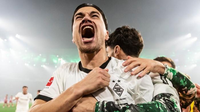 SELEBRASI KEVIN DIKS - Pemain Timnas Indonesia, Kevin Diks, merayakan gol pertamanya untuk Borussia Mochengladbach yang dicatat ke gawang FC Koln dalam lanjutan pekan ke-10 Bundesliga, Minggu (9/11/2025). (Instagram Borussia - 9/11/2025)