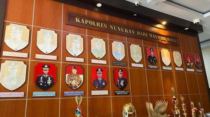 Tampak foto daftar Kapolres Nunukan dari masa ke masa