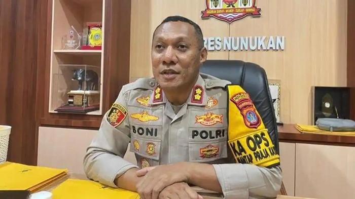 DAFTAR KAPOLRES NUNUKAN - Kapolres Nunukan, AKBP Bonifasius Rumbewas, saat ditemui TribunKaltara.com di Mapolres Nunukan, Kaltara pada Selasa (30/12/2025), siang. (TRIBUNKALTARA.COM / Febrianus Felis)