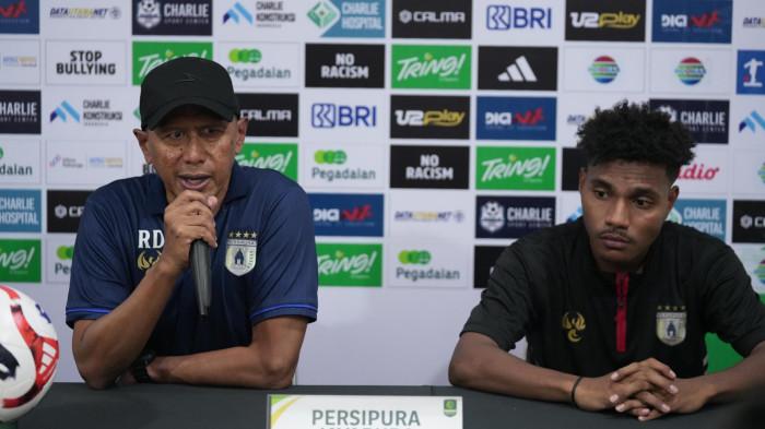 erangan kepada awak media usai pertandinga