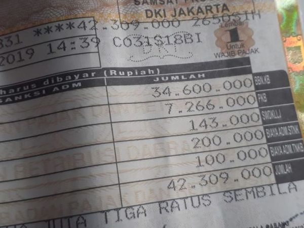 Pajak Kendaraan Bermotor Nissan Serena HWS 