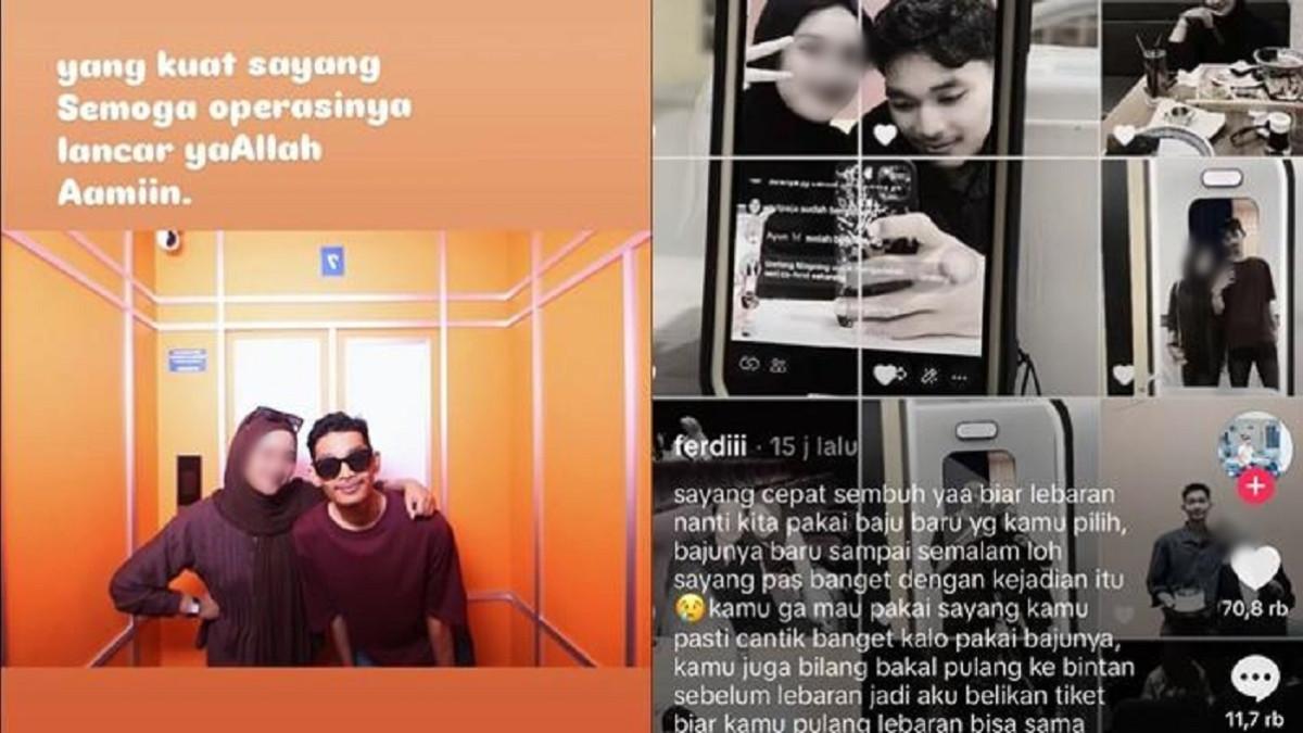 POSTINGAN KEKASIH KORBAN - Kekasih dari mahasiswi UIN Suska Riau, Faradilla Ayu Pramesti (23) sempat muncul memberikan dukungan moril atas kejadian tragis yang menimpa sang pacar.