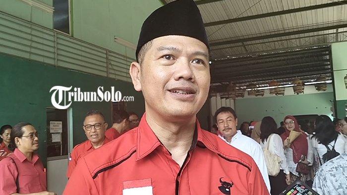 Ketua Bappilu PDIP Kota Solo Her Suprabu, saat ditemui, Jumat (3/5/2024)