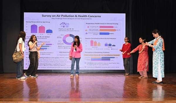 Turning data into dialogue, HSNC University students decode air pollution trends and health impacts through evidence-based research under the Climate Skills initiative