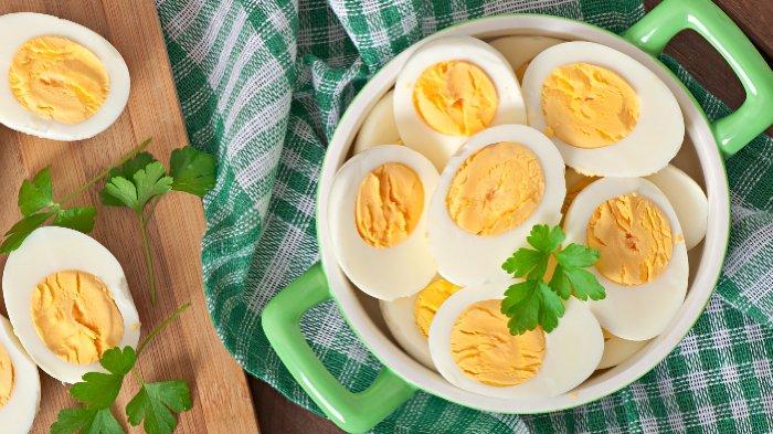 Ilustrasi telur rebus