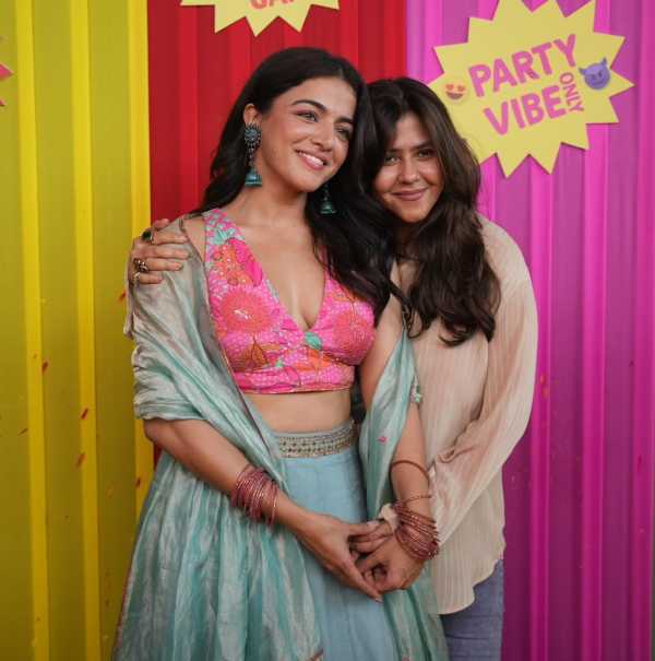 Wamiqa Gabbi & Ektaa Kapoor turn Holi into 'Bhooth Bangla' celebration.