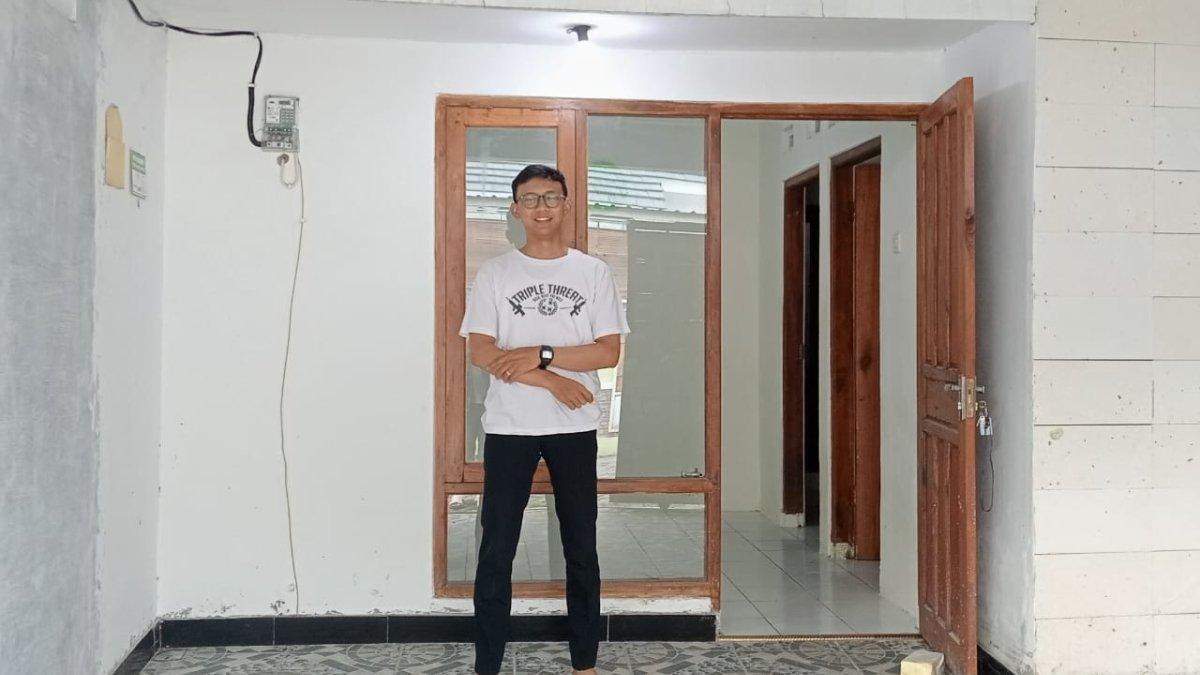 Potret Anggit dan rumah impiannya untuk gadis pujaan hati di Ngemplak, Boyolali, Jawa Tengah.
