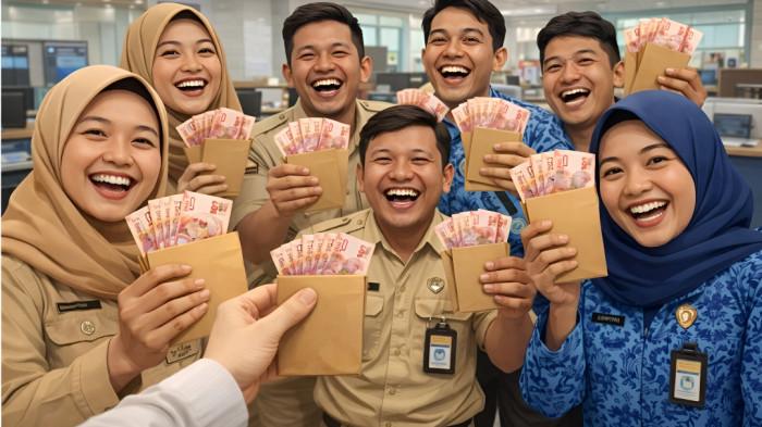 PENCAIRAN THR- Menteri Koordinator Bidang Perekonomian Airlangga Hartarto mengatakan bahwa pencairan THR ASN sudah berlangsung sejak 26 Februari 2026 kemarin.