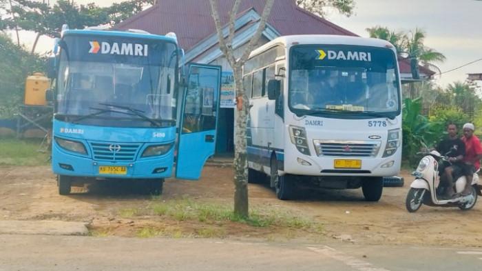 JADWAL DAMRI - Bus Danri rute KTT-Tanjung Selor akan berangkat melalui terminal di Jalan Perintis, Tideng Pale, Kecamatan Sesayap, KTT, Kaltara, Kamis (5/3/2026). Catat Jadwal Damri, harga tiket, hingga kapasitas bus rute Tana Tidung ke Tanjung Selor, pada Kamis (5/3/2026). (TribunKaltara.com / Rismayanti)