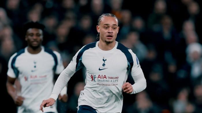 ANDALAN SPURS - Pemain penyerang-kiri Tottenham Hotspur, Xavi Simons, dalam pertandingan pekan ke-17 Liga Inggris 2025/2026 kontra Liverpool di Stadion Tottenham Hotspur pada Minggu (21/12/2025). (Instagram Spurs - 21/12/2025)