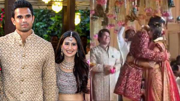 Sania made a gesture and Arjun Tendulkar hugged him, amazing sight seen at Sachin's son's wedding