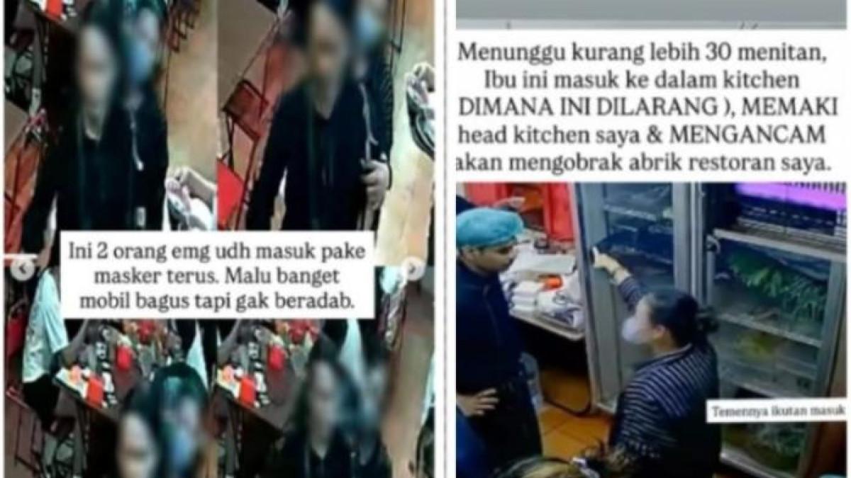 GITARIS CURI MAKANAN - Unggahan seorang pemilik restoran Bibi Kelinci di Jakarta Selatan. Pada suatu malam, dia ditangi dua pelanggan arogan yang membawa kabur 14 makanan tanpa mau membayar.