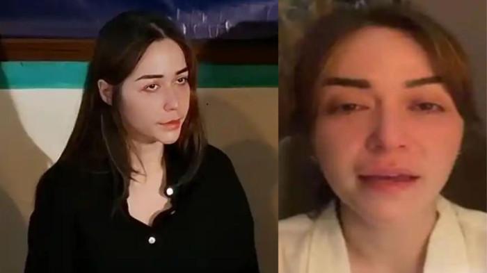 TERSANGKA - (kiri) Selebgram Nabilah O'Brien saat jumpa pers soal penetapan dirinya sebagai tersangka dalam laporan Zendhy Kusuma, di kawasan Kemang Jakarta Selatan, Jumat (6/3/2026). (kanan) Tangkap layar video Nabilah di akun Instagram pribadinya.