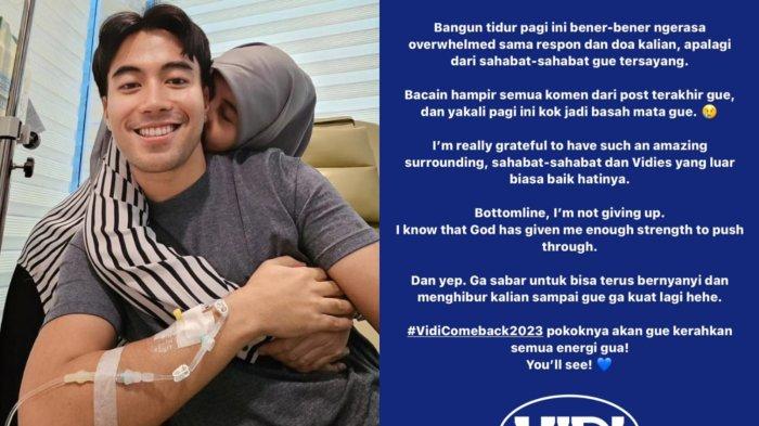 Vidi Aldiano umumkan dirinya sednag berjuang melawan kanker selama tiga tahun belakang ini.