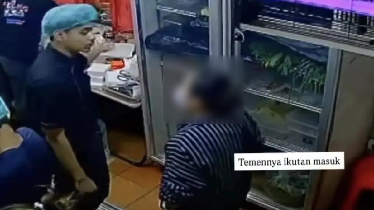 KASUS VIRAL - Momen keributan di Resto Bibi Kelinci Kopitiam awal mula kasus terjadi.