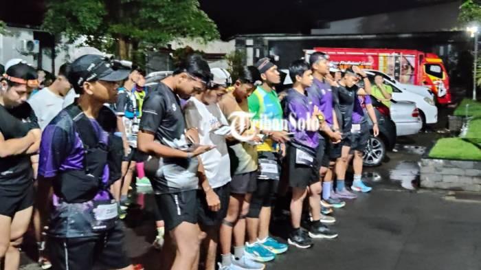 Para peserta Sahur Run yang digelar 23
