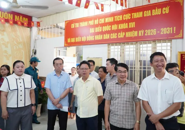 Phường Diên Hồng, TP.HCM vận hành thử nghiệm bầu cử 'giống như thật' - Ảnh 3. Phường Diên Hồng, TP.HCM vận hành thử nghiệm bầu cử 'giống như thật' - Ảnh 3.