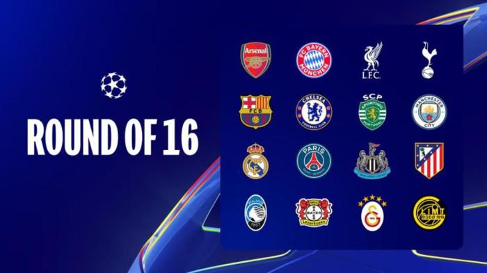 Daftar 16 tim yang lolos ke babak 16 besar Liga Champions 2025/2026