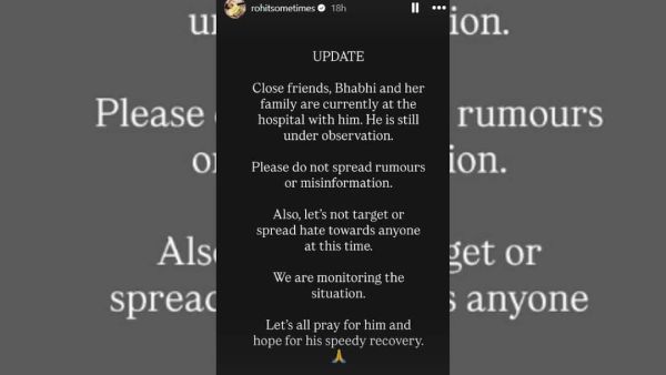 (Image Source: Instagram/@rohitsometimes)