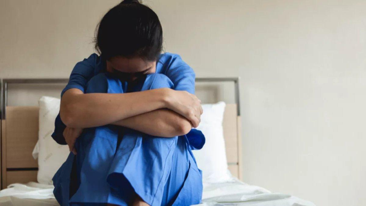 Ilustrasi pasien rumah sakit jiwa.