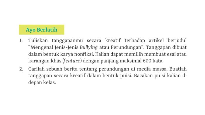 Bahasa Indonesia Kelas 12 Halaman 128 Membuat Esai/Feature