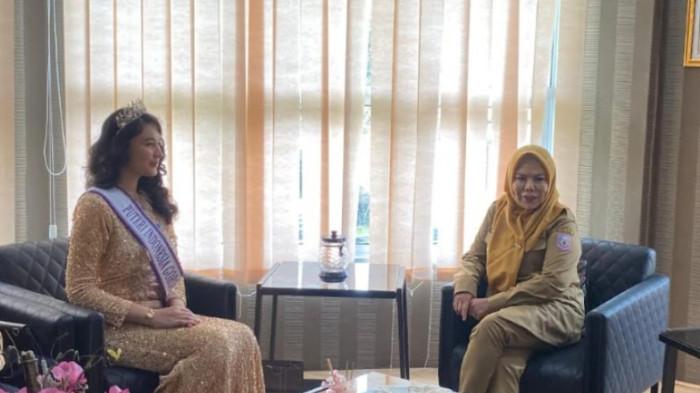 Angeline Alkatiri Halilović kala bertemu Wakil Gubernur Gorontalo