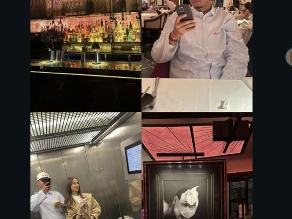 Unggahan Marselino Ferdinan dengan Sofia Hernandez. 