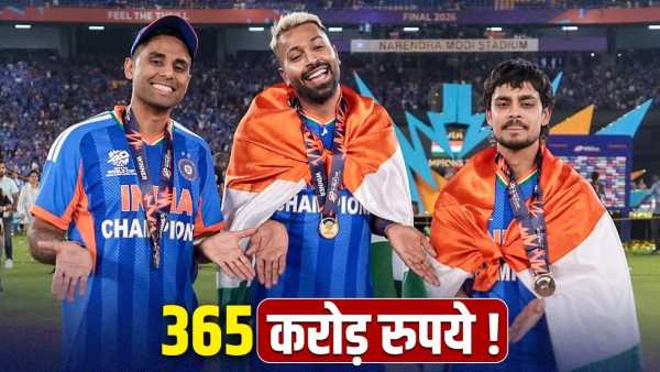 BCCI gave Rs 365 crore to Team India for 4 feats