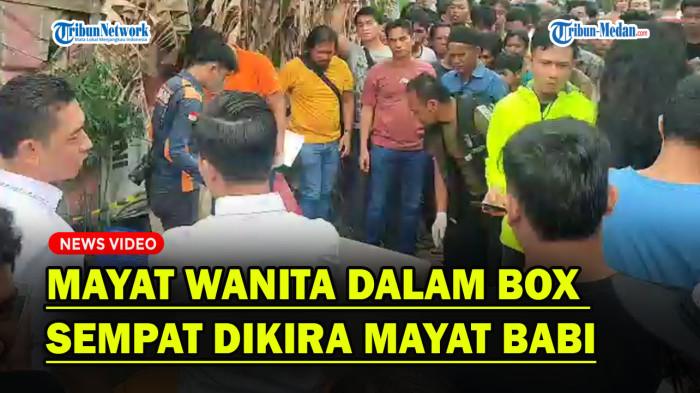 Penemuan mayat wanita tanpa busana di dalam box kontainer sempat disangka warga mayat babi oleh warga setempat.