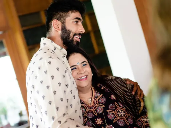 Jasprit Bumrah Mother & Son