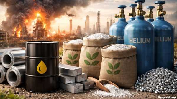 West Asia: The effect of rust is not limited to oil, there can be pressure on aluminium, fertilizer and helium also.