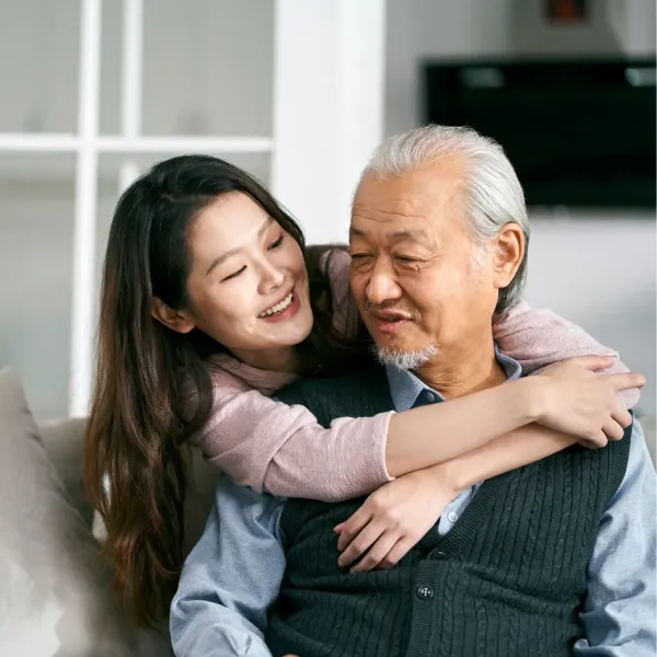 woman who has a strong bond with her dad because he read to her every night