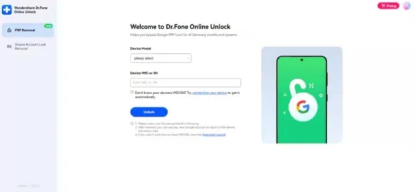   enter samsung device info