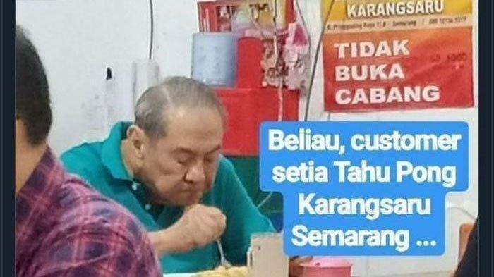 Bambang Hartono, orang terkaya ke-2 di Indonesia tepergok makan tahu Pong.