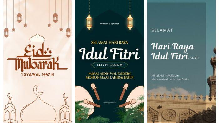 IDUL FITRI - Kumpulan poster Lebaran Idul Fitri 2026 dengan desain menarik dan gratis untuk diunduh (download).