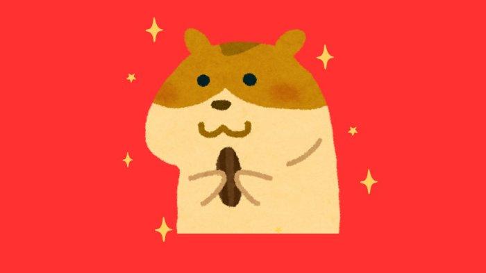 ILUSTRASI SHIO TIKUS - Lambang Shio Tikus yang dibuat di Canva pada Jumat (13/6/2025).