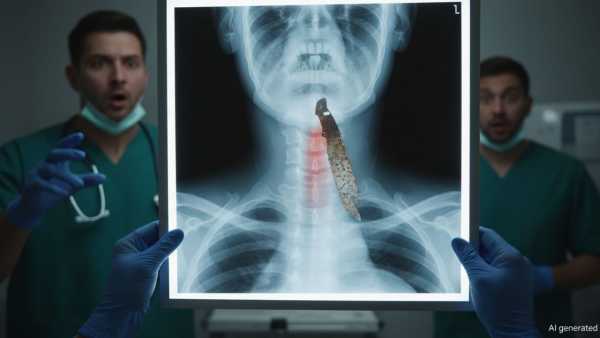 The man kept roaming around with 'death' around his neck for 8 years, even the doctors were shocked after seeing the X-ray!