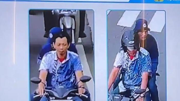 TEROR AIR KERAS - Wajah dua terduga pelaku penyiraman air keras ke Wakil Koordinator KontraS, Andrie Yunus yang diungkap Polda Metro Jaya dalam konferensi pers, Kamis (18/3/2026).