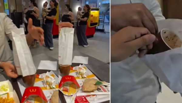 OMG! The guy was trying to be cool by stealing a cup from Macdi, people's anger reached heights after watching the viral video