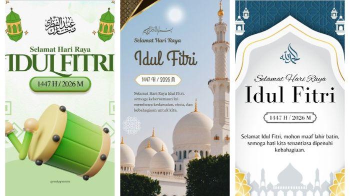 IDUL FITRI - Kumpulan poster Hari Raya Idul Fitri 2026 dengan desain menarik dan gratis untuk diunduh (download).