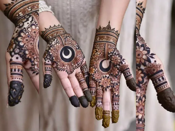 moon mehndi designs