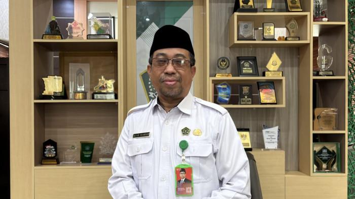 WAWANCARA - Kepala Kantor Wilayah Kementerian Agama Kalimantan Tengah, M Yusi Abdhian saat ditemui TribunKalteng.com di Kanwil Kemenag Kalteng.