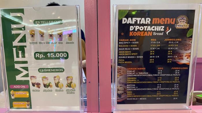 UMKM - ‎Booth D’Potachiz Korean Bread dan Es Teller Merlumer di lantai 3 Megamall, Kawasan Megamas Manado, Sulawesi Utara, Rabu (17/3/2026).